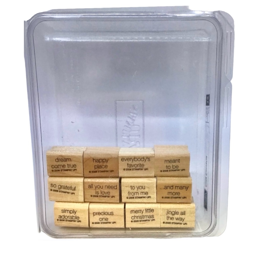 Stampin” Up! 2006 “Cute Converse” Rubber Stamp Set